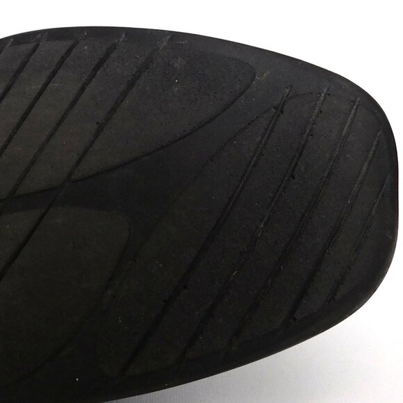 Ecco Black Leather Slip On Loafers adjustable Straps Size 12 Square toe Men's - Picture 16 of 16